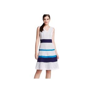 ANNE KLEIN Sleeveless Lace Banded Fit & Flare Dress Size 2P NWT